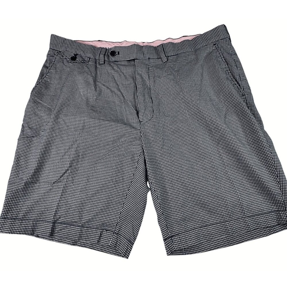 Vintage 90s Polo Golf Ralph Lauren Navy Check Shorts Mens 40  9.5 Inseam